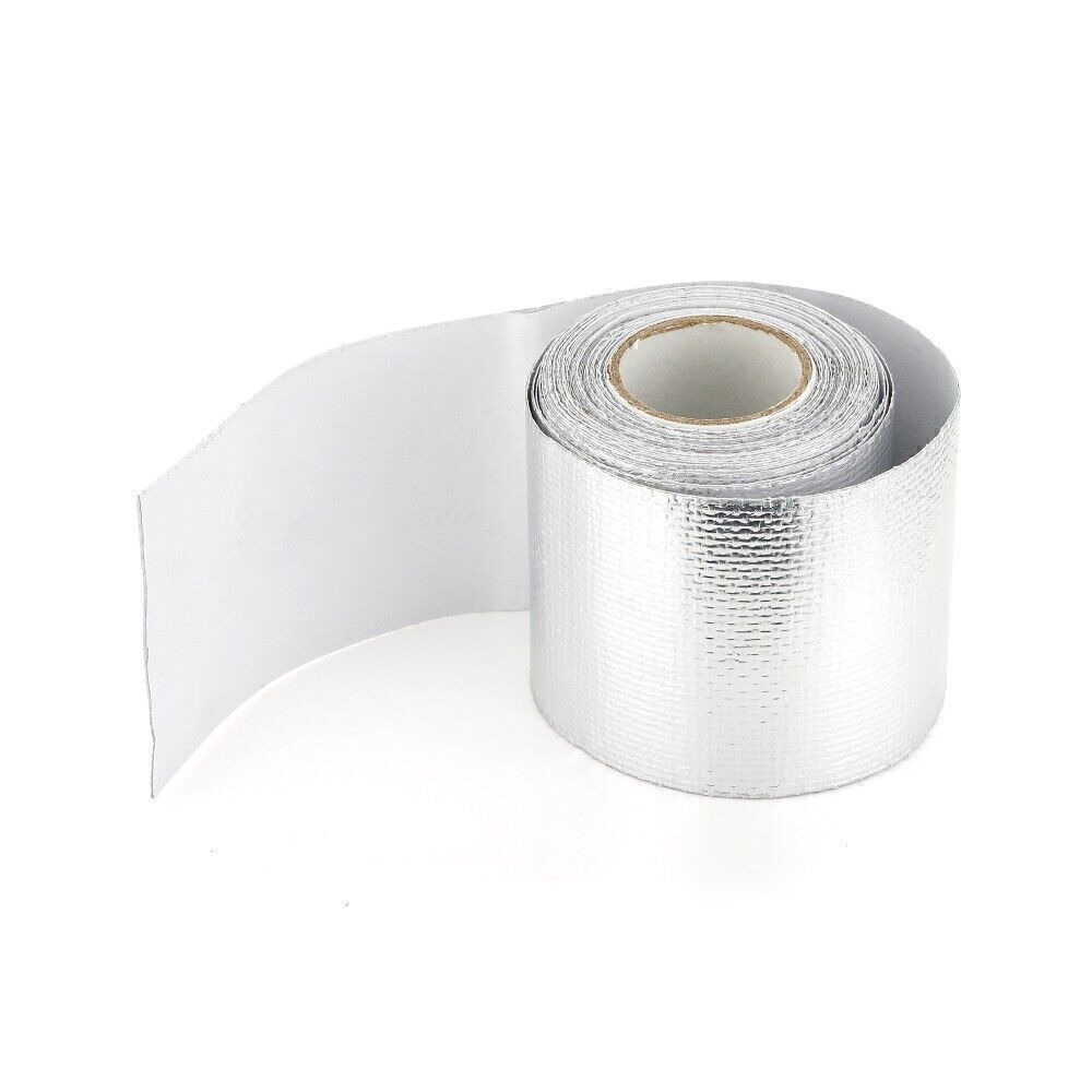 2"x 16' Adhesive Exhaust Header Turbo Manfold Pipe Aluminum Heat Shield WrapTape