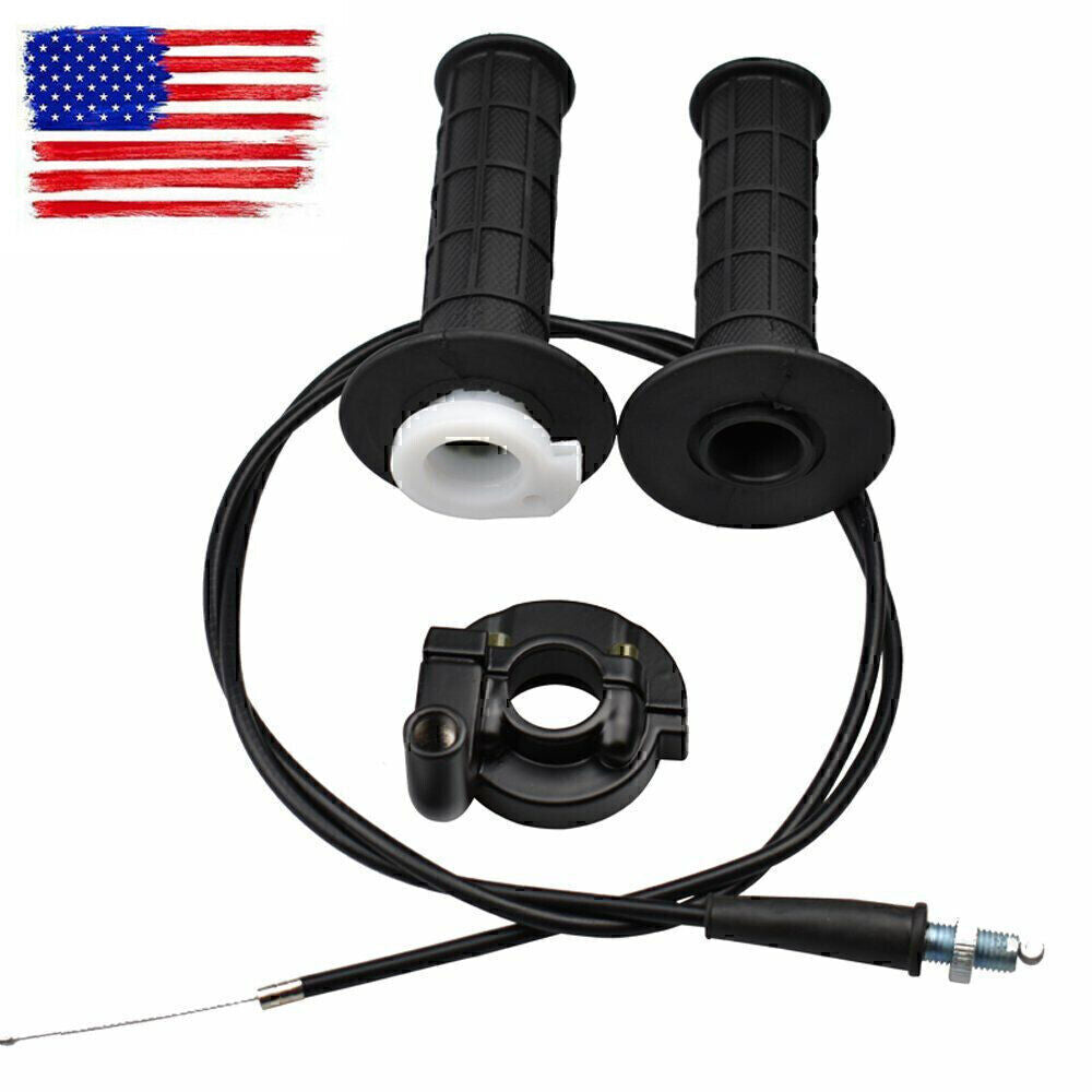 7/8" Twist Throttle Grips Cable Set Coleman Powersports CT100U Mini Bike NEW