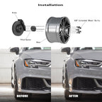 4x fit Audi VolksWagen Staggered 15 MM & 20 MM Wheel Spacers 5x100 5x112 57.1 Xm