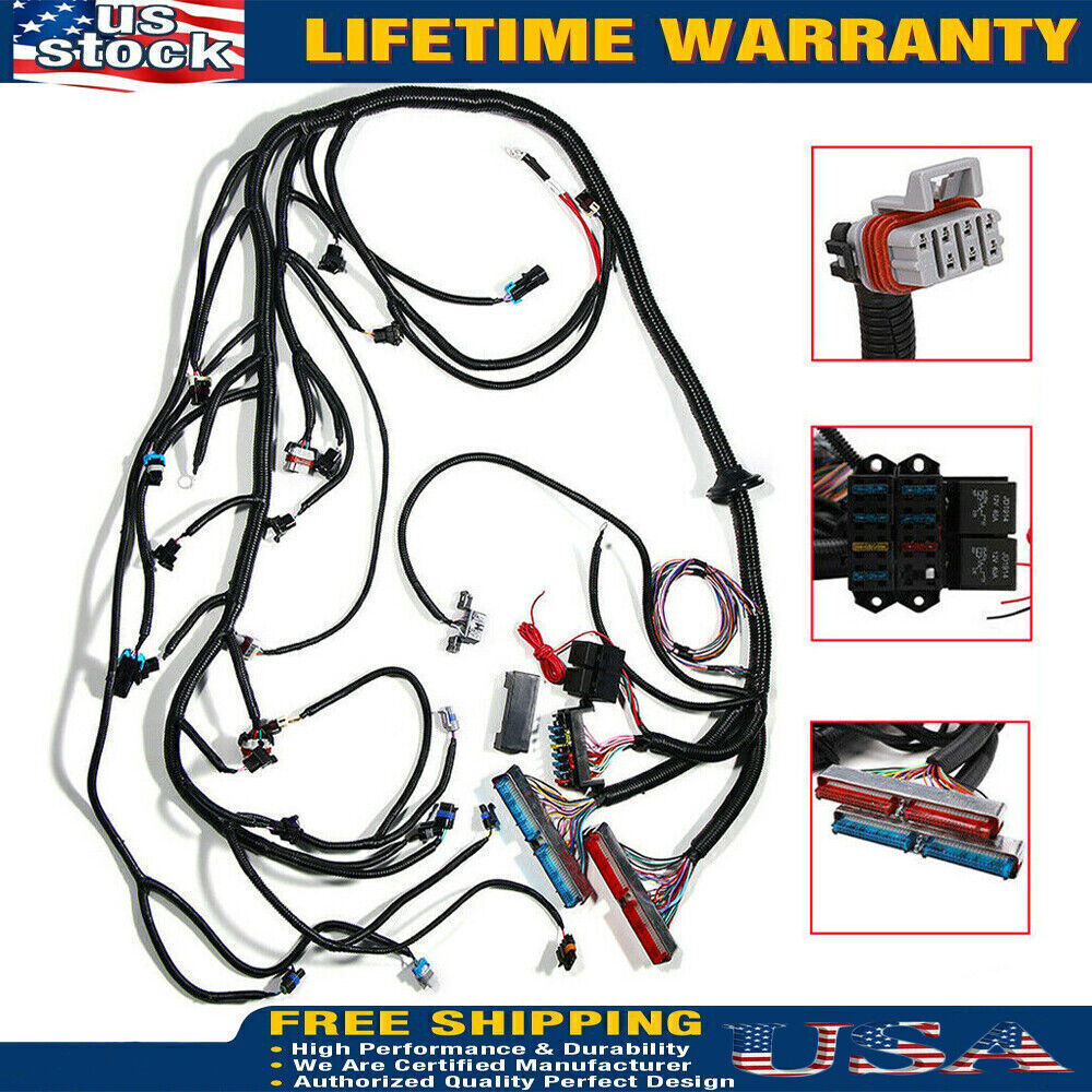 LS1 STANDALONE WIRING HARNESS T56 or Non-Electric Tran 4.8,5.3,6.0 1997-2006 DBC