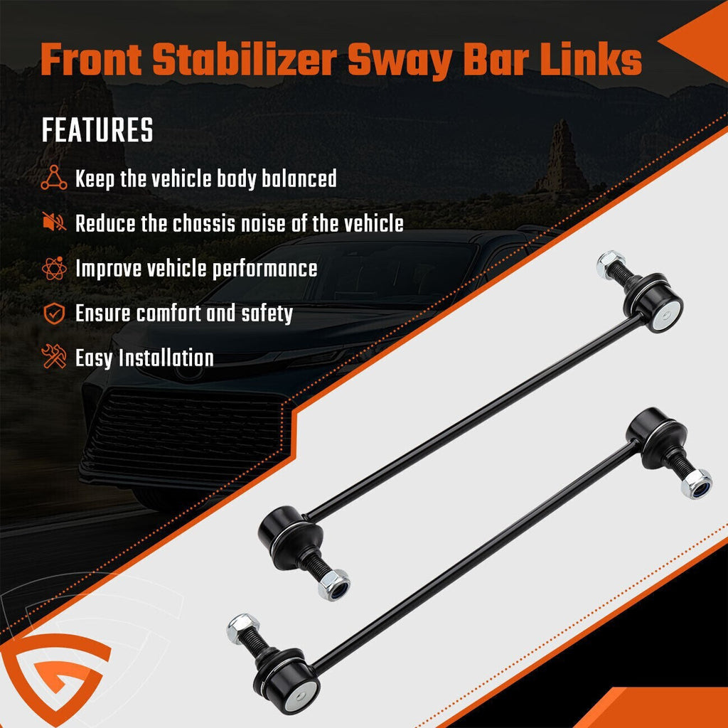 2 Front Sway Bar End Links for 2011 2012 2013 2014 2015 2016-2020 Toyota Sienna
