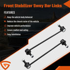 2 Front Sway Bar End Links for 2011 2012 2013 2014 2015 2016-2020 Toyota Sienna