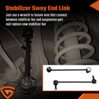 2 Front Sway Bar End Links for 2011 2012 2013 2014 2015 2016-2020 Toyota Sienna