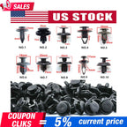 100Pack Fender Clips Trim Car Auto Push Pin Rivet Bumper Fastener-Panel Retainer