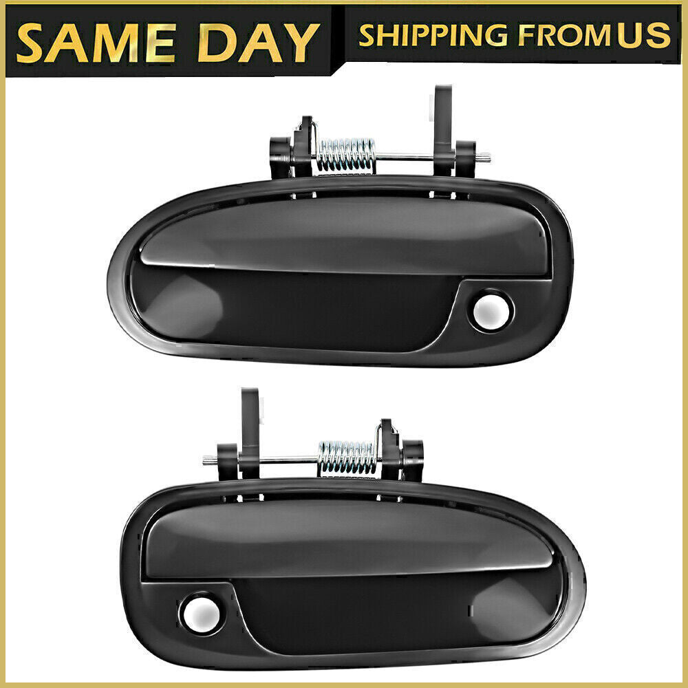 2x For Honda Civic Coupe 96-00 Front Exterior Left Right Door Handle Plastic