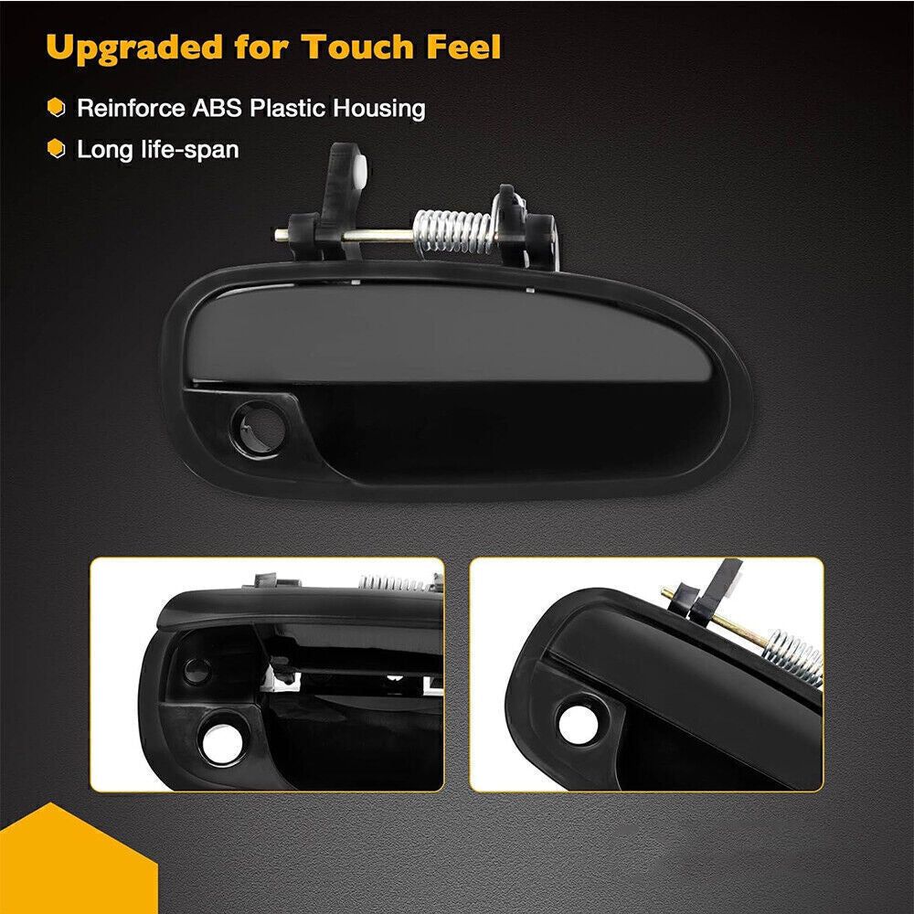 2x For Honda Civic Coupe 96-00 Front Exterior Left Right Door Handle Plastic