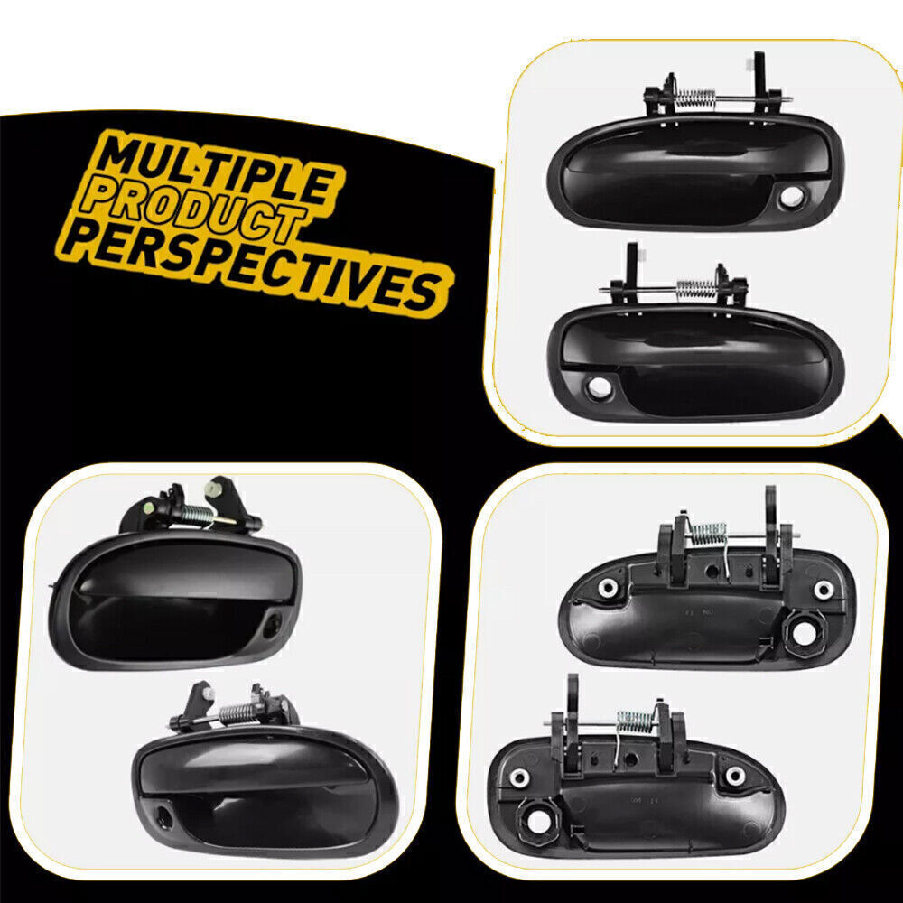 2x For Honda Civic Coupe 96-00 Front Exterior Left Right Door Handle Plastic