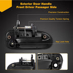 2x For Honda Civic Coupe 96-00 Front Exterior Left Right Door Handle Plastic