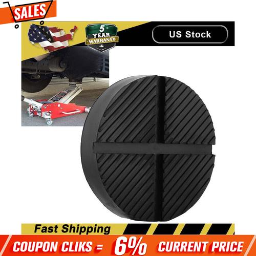 Universal Floor Jack Pads Rubber Pad Adapter Car Truck Cross Slotted Frame Rail!