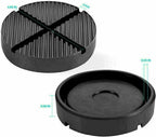 Universal Floor Jack Pads Rubber Pad Adapter Car Truck Cross Slotted Frame Rail!