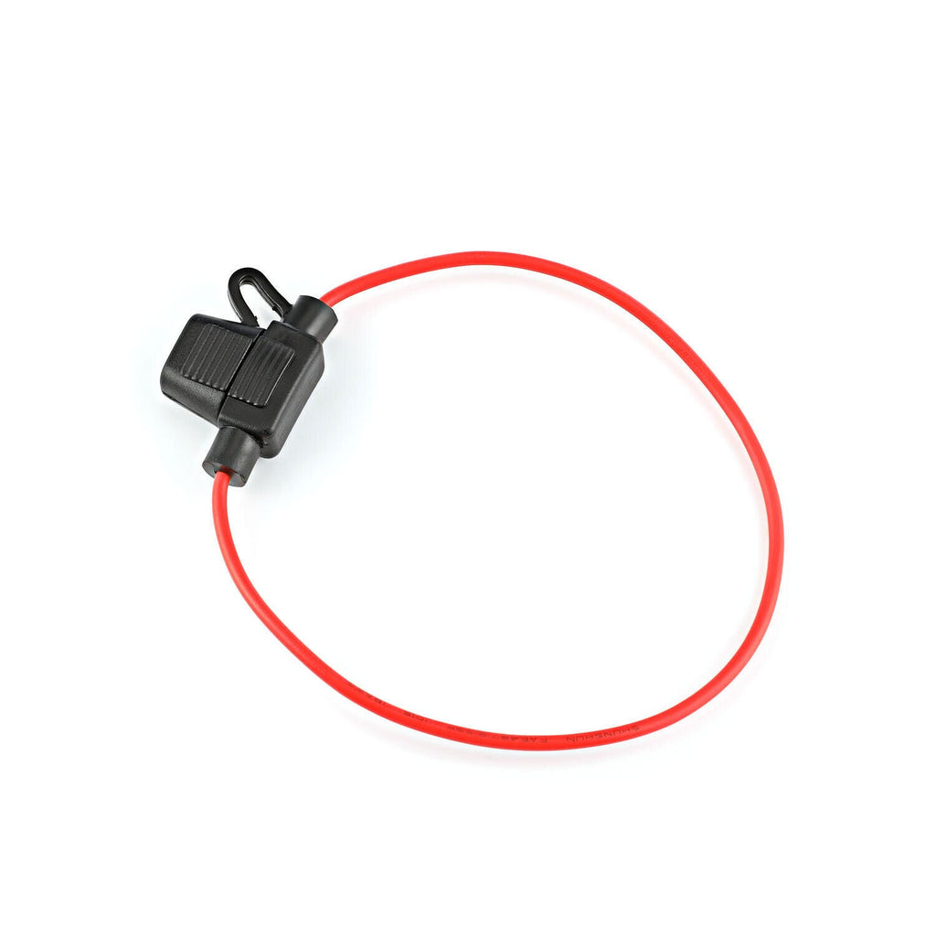 Inline Fuse Holder to Accept 12V 30A Small Blade Fuses Splash Proof Car 18AWG U!