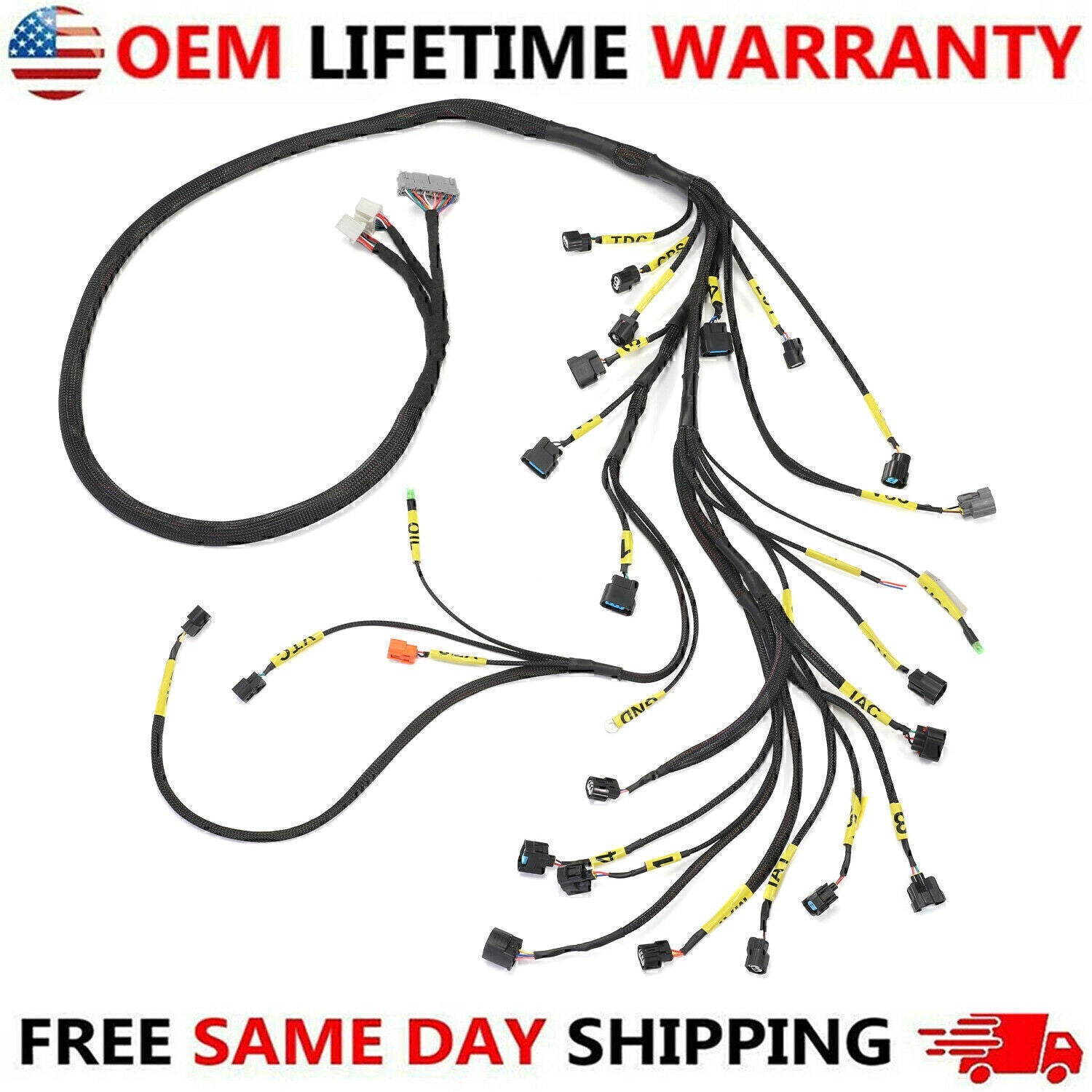 K20 K24 K-Series Tucked Engine Harness For Honda Acura /K-Swap Integra CRX EK EG