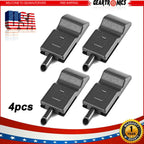 4PCS Door Lock Knobs Front/Rear Ebony For Chevy/GMC Silverado/Sierra 07-13 Blac!