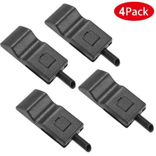 4PCS Door Lock Knobs Front/Rear Ebony For Chevy/GMC Silverado/Sierra 07-13 Blac!