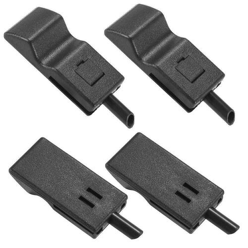 4PCS Door Lock Knobs Front/Rear Ebony For Chevy/GMC Silverado/Sierra 07-13 Blac!