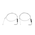 42" Stainless Steel Throttle and Idle Cable Fit for Harley Davidson 56579-02A