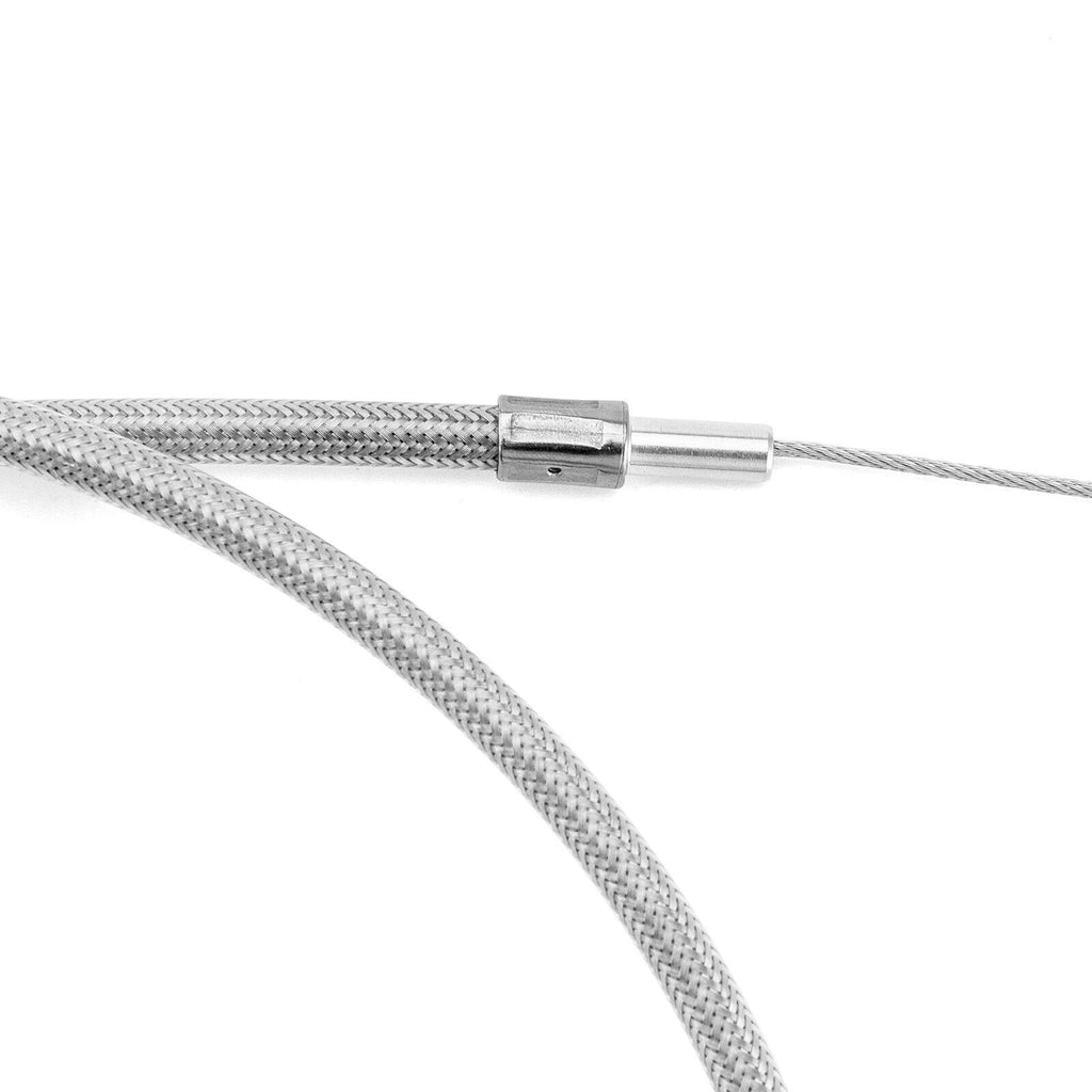 42" Stainless Steel Throttle and Idle Cable Fit for Harley Davidson 56579-02A