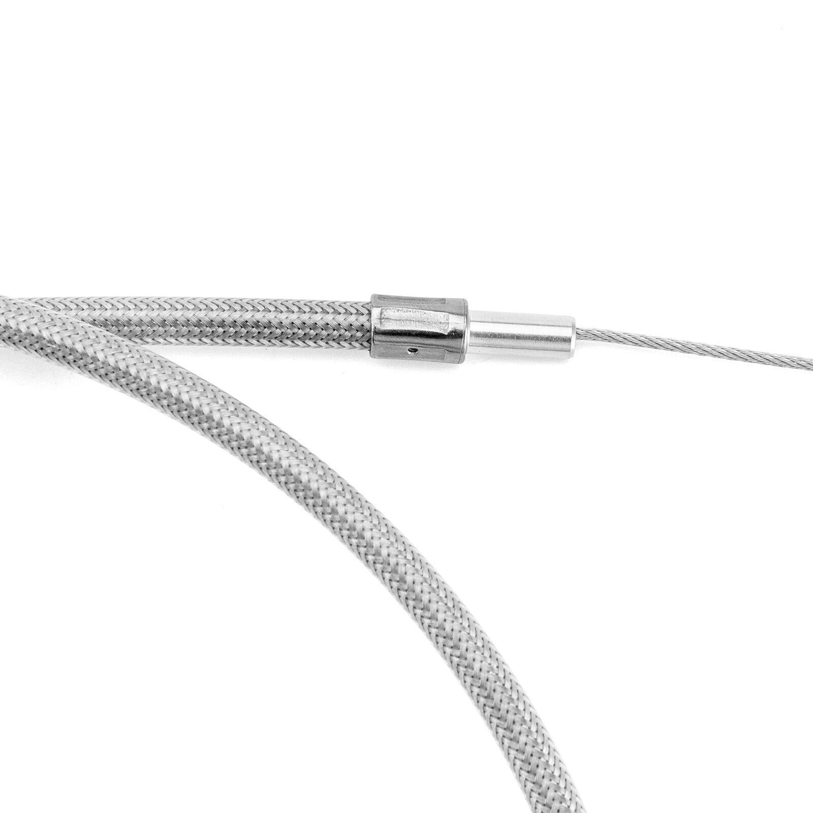 42" Stainless Steel Throttle and Idle Cable Fit for Harley Davidson 56579-02A
