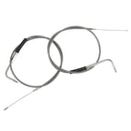 42" Stainless Steel Throttle and Idle Cable Fit for Harley Davidson 56579-02A