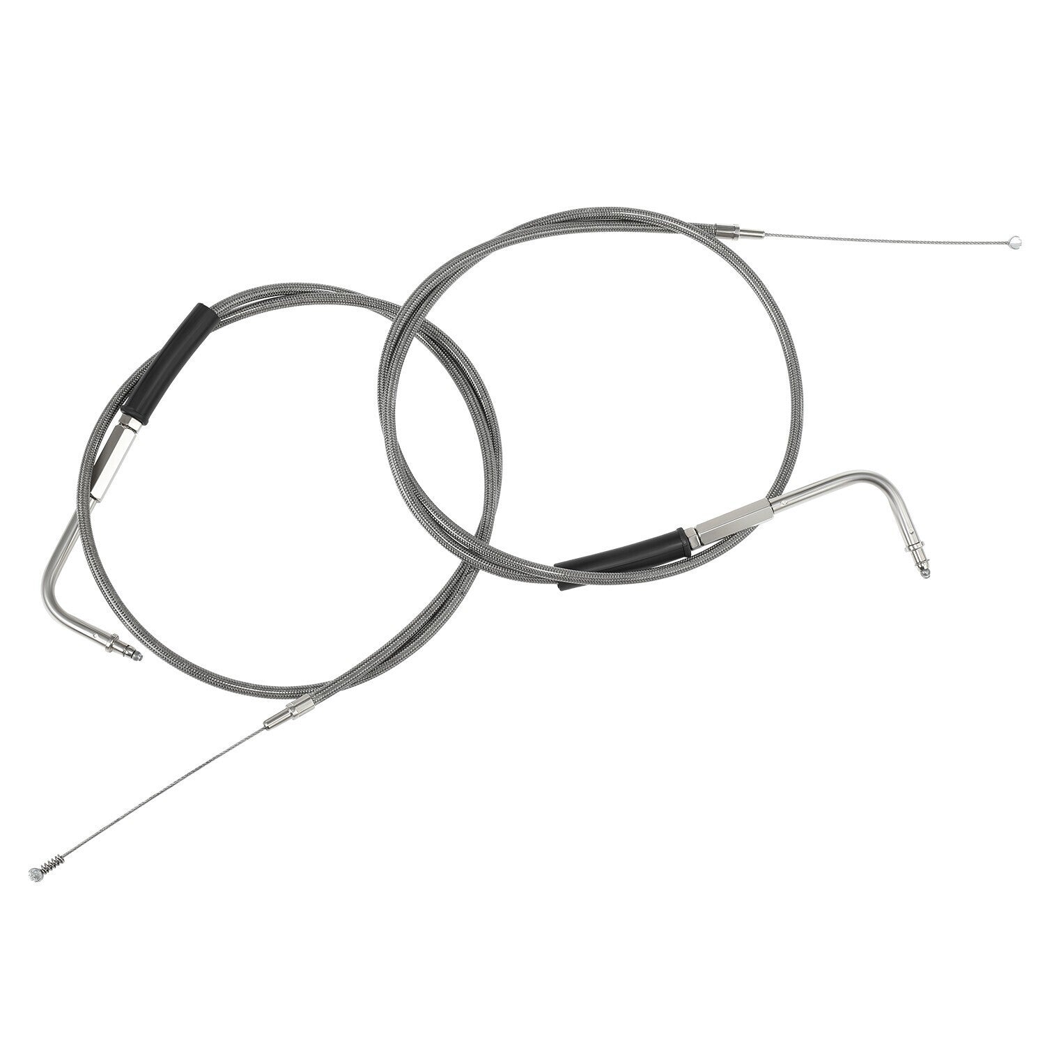 42" Stainless Steel Throttle and Idle Cable Fit for Harley Davidson 56579-02A