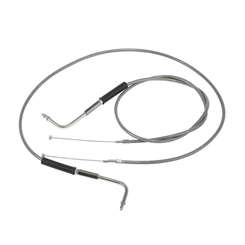 42" Stainless Steel Throttle and Idle Cable Fit for Harley Davidson 56579-02A