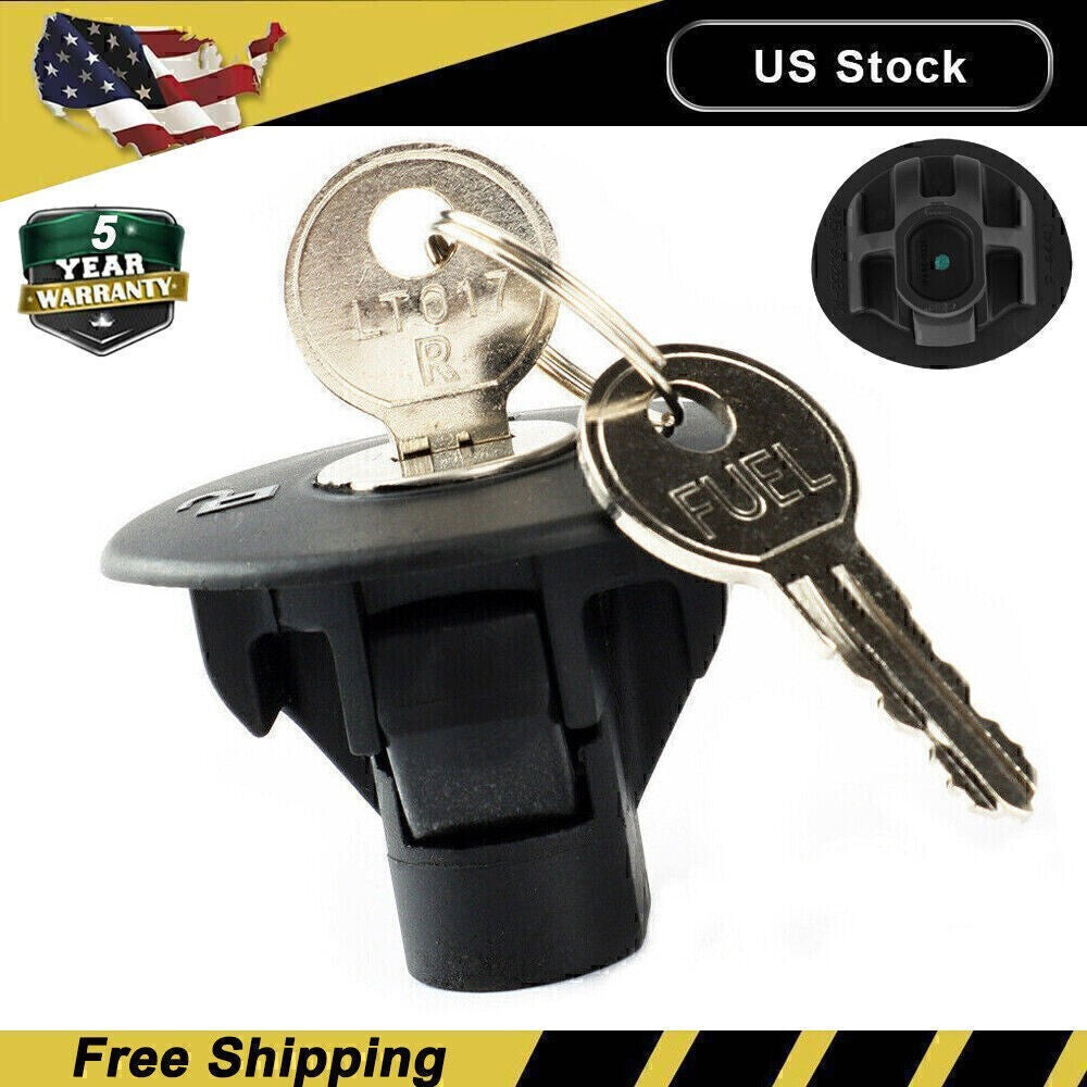 Locking Gas Fuel Tank Plug Cover Cap 8U5Z9C268B For FORD with 2 Keys Direct-Fit