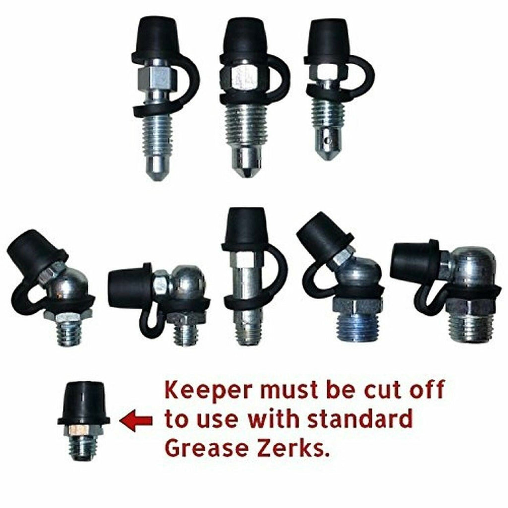 (25 Pack) Brake Bleeder Screw Caps Grease Zerk Fitting Cap Rubber Dust Cover New