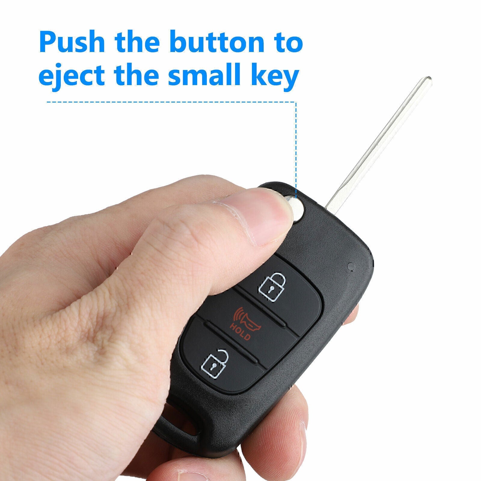 For 2011 -2013 Kia Soul Keyless Flip Remote Car Key Fob Shell Case Pad