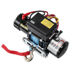 Electric Winch Truck 10,000 lb Synthetic Rope Remote Control Off-Road 4WD Kit-