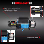 Electric Winch Truck 10,000 lb Synthetic Rope Remote Control Off-Road 4WD Kit-