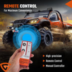 Electric Winch Truck 10,000 lb Synthetic Rope Remote Control Off-Road 4WD Kit-