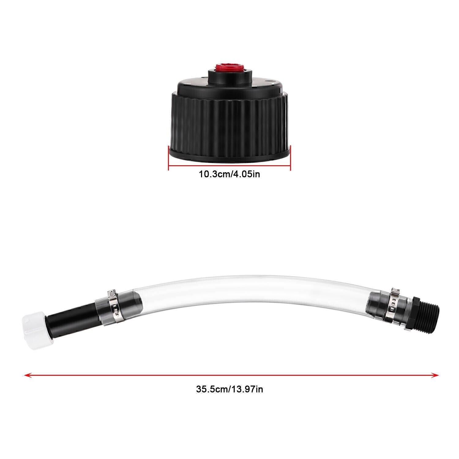 Racing Fuels Deluxe Filler Hose & Cap Kit Fit For 5 Gallon Fuel Jug VP NEW