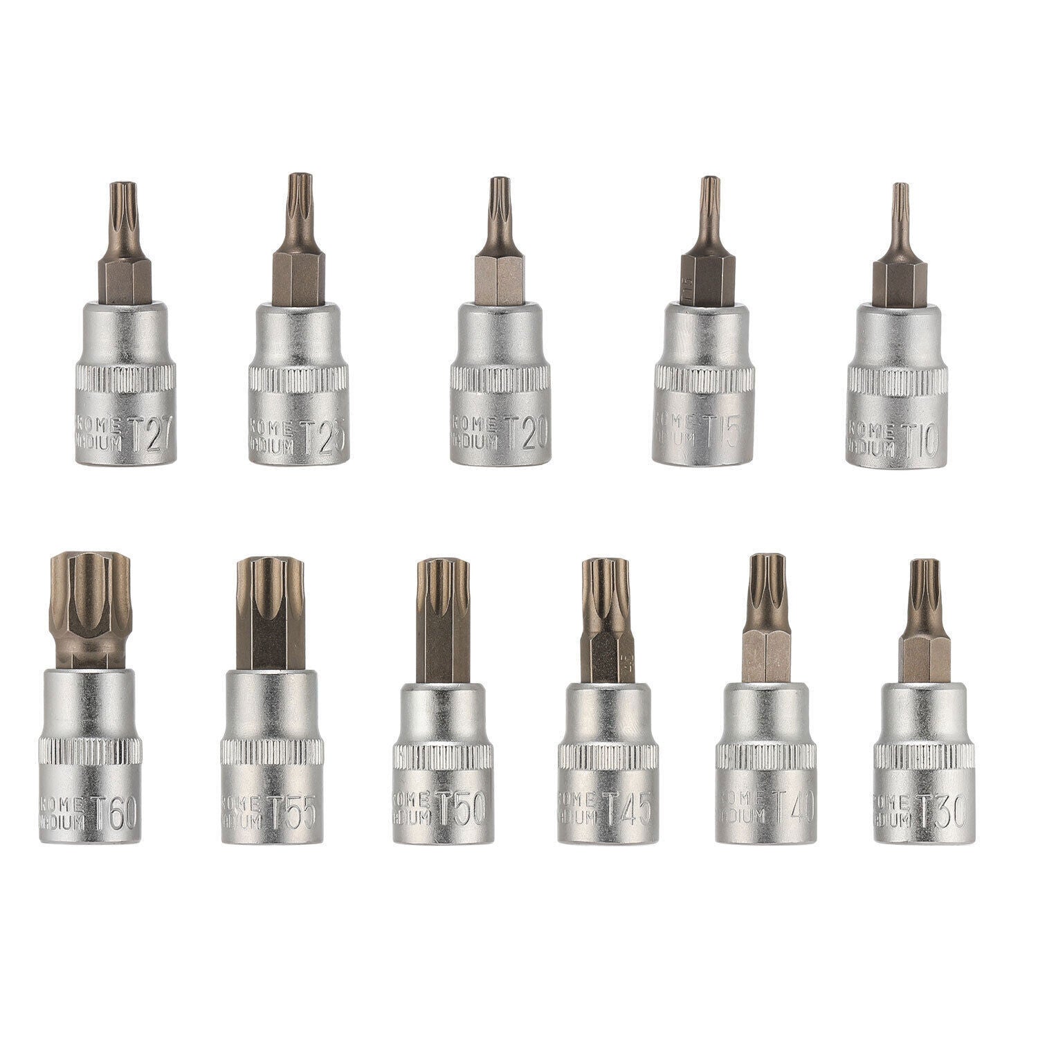 34pcs Torx Star Sockets & Bit Set for Male Female E-torx Security Bits 3/8 Drive