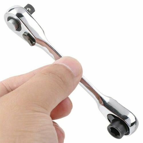 1PCS Mini 1/4inch Double Ended Quick Socket Ratchet Wrench Rod Screwdriver Bit*