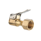 2 Tire Inflatable Straight Brass Open Flow Air Chucks Lock-On Clip 1/4" NPT