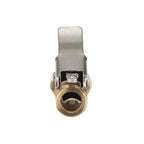 2 Tire Inflatable Straight Brass Open Flow Air Chucks Lock-On Clip 1/4" NPT