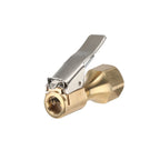 2 Tire Inflatable Straight Brass Open Flow Air Chucks Lock-On Clip 1/4" NPT