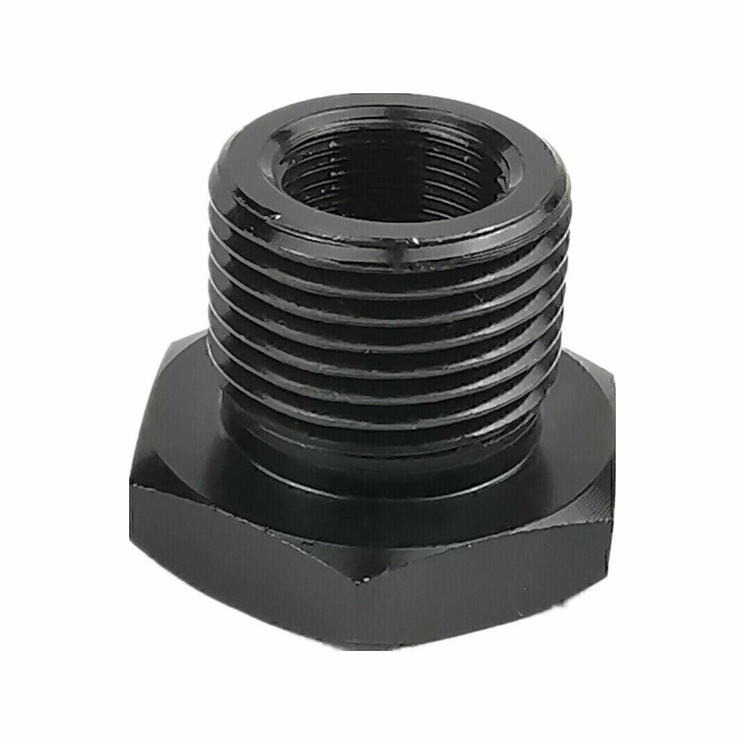 3PCS 1/2-28 to 3/4-16, 13/16-16, 3/4 NPT Thread Oil Filter Adapters Black NEW