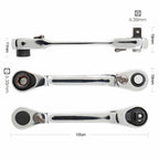 1/4-Inch Mini Double-Ended Socket Ratchet and Bit Driver
