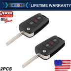 2 For 2012-2013 Kia Sportage Soul Keyless Flip Remote Car Key Fob Shell Case Pad