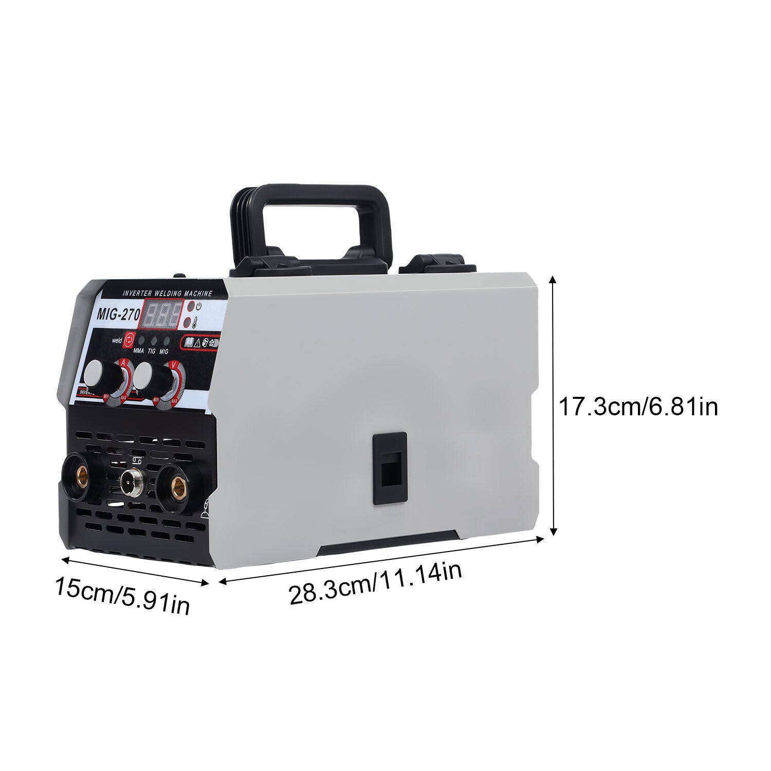 140A MIG Welder Inverter 110V Gasless TIG MIG Welding Machine Portable Flux Core Welder for Home and Professional Use