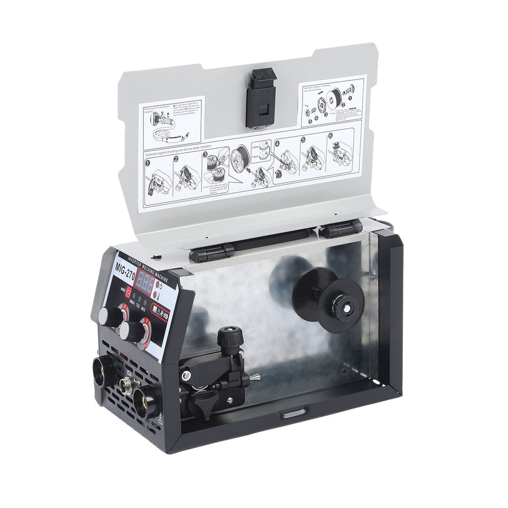 140A MIG Welder Inverter 110V Gasless TIG MIG Welding Machine Portable Flux Core Welder for Home and Professional Use