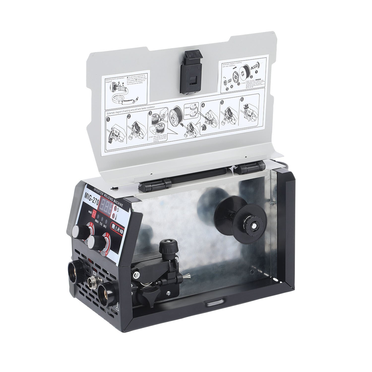 140A MIG Welder Inverter 110V Gasless TIG MIG Welding Machine Portable Flux Core Welder for Home and Professional Use