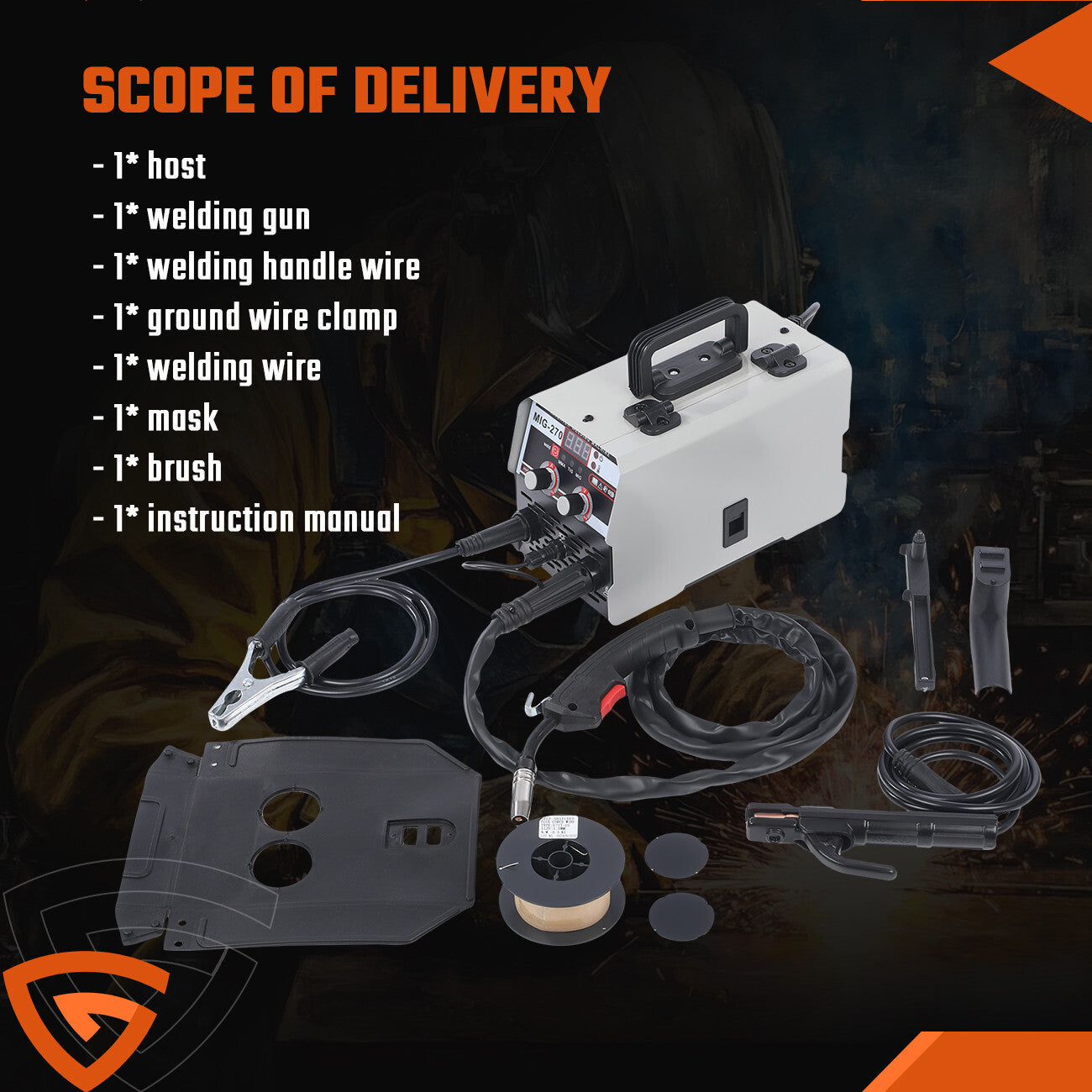 140A MIG Welder Inverter 110V Gasless TIG MIG Welding Machine Portable Flux Core Welder for Home and Professional Use