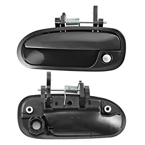 Exterior Door Handle Set For 96-00 Honda Civic Primed Plastic Front Left & Right