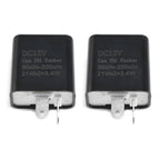 2xAdjustable LED Flasher Relay Turn Signal Blinker Light For Motorcycle 12V 2Pi*