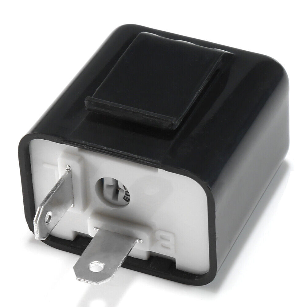 2xAdjustable LED Flasher Relay Turn Signal Blinker Light For Motorcycle 12V 2Pi*