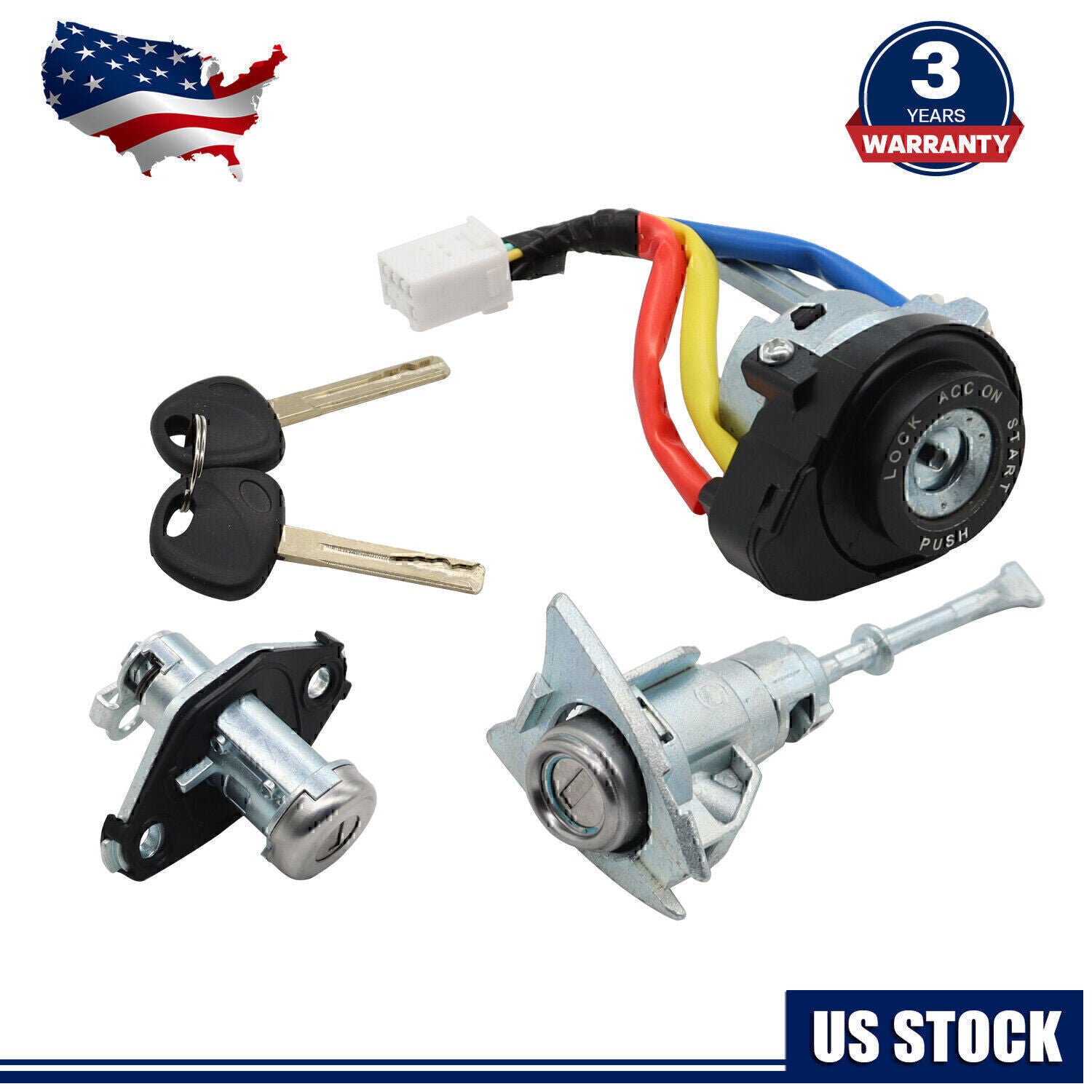 1 SET Lock Cylinder For Hyundai Sonata 2009-2014 Key Ignition Start BARREL!
