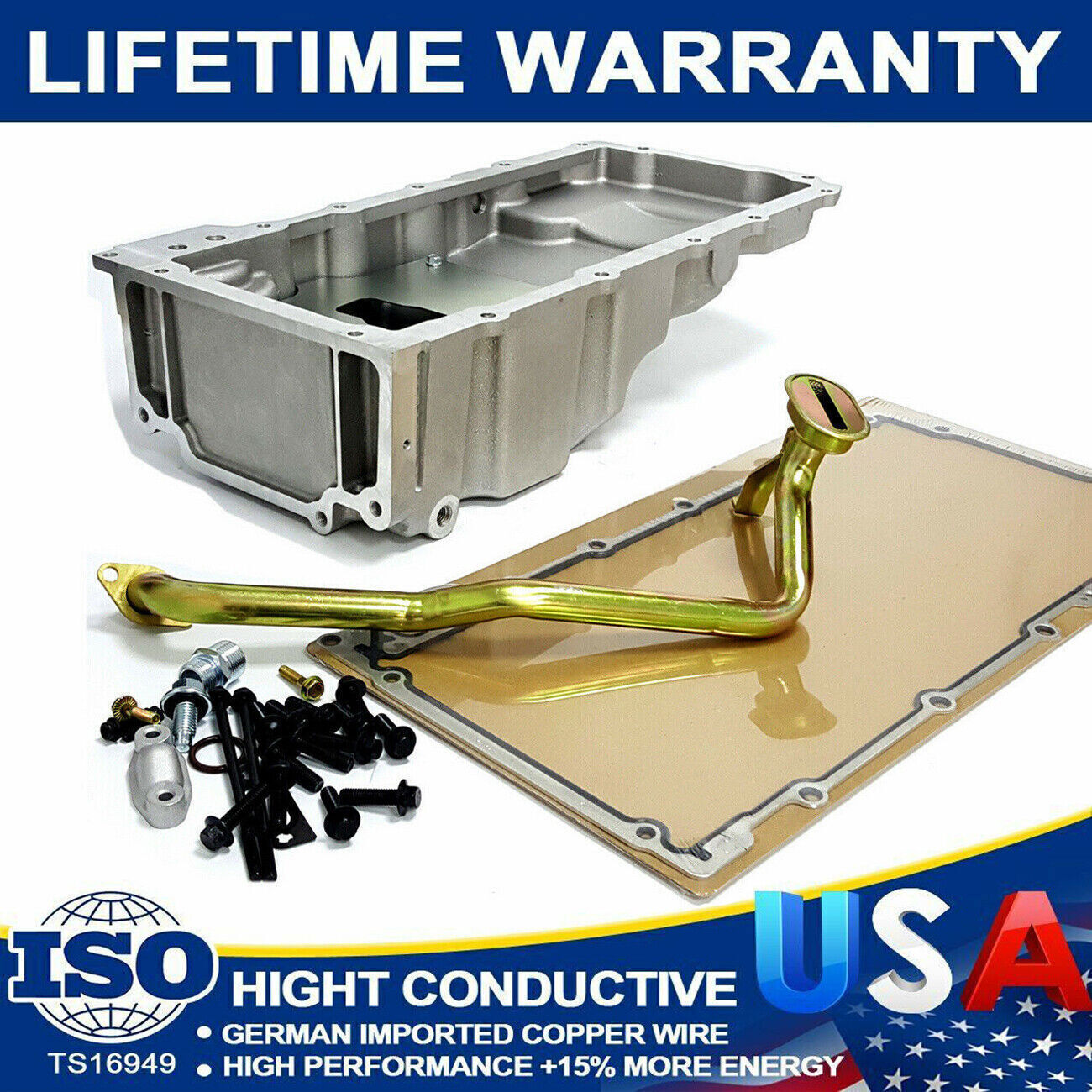 LS Engine LS Swap Oil Pan Kit FOR LS1 LSX Camaro Nova F-body Extra Clearance!