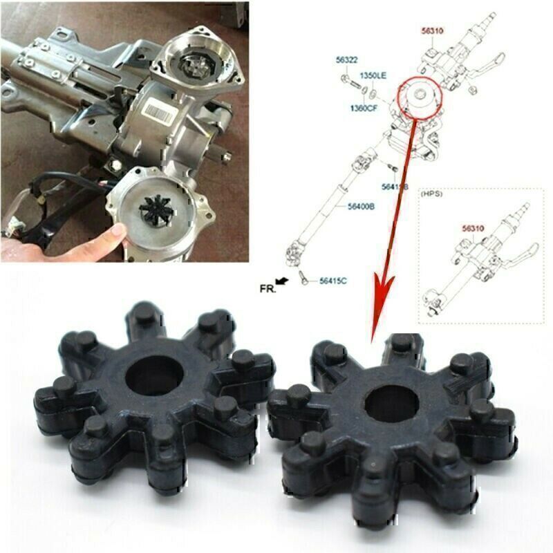 10Pcs 56315-2K000FFF Flexible Coupling Steering Coupler Fit 2007-14 Hyundai Kia